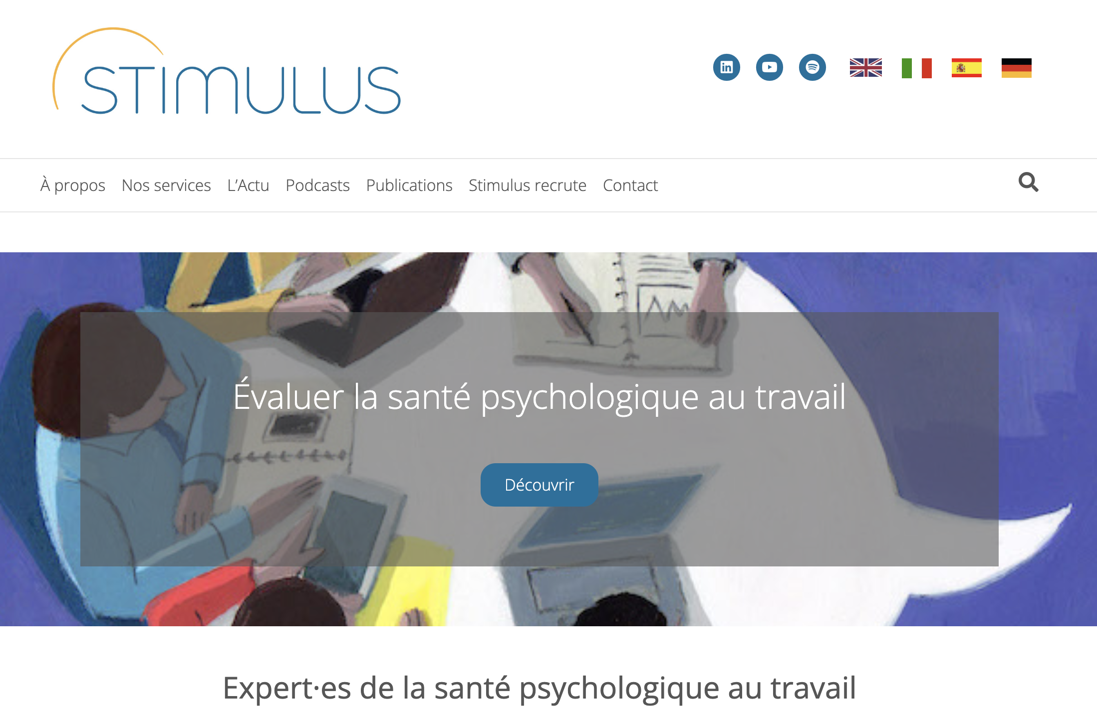 Stimulus, les experts de la santé psychologique au travail