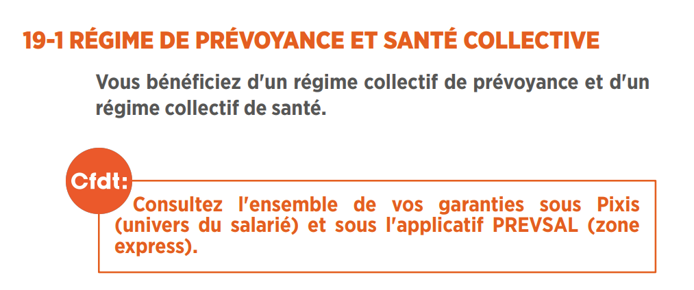 régime de prévoyance et de santé collective